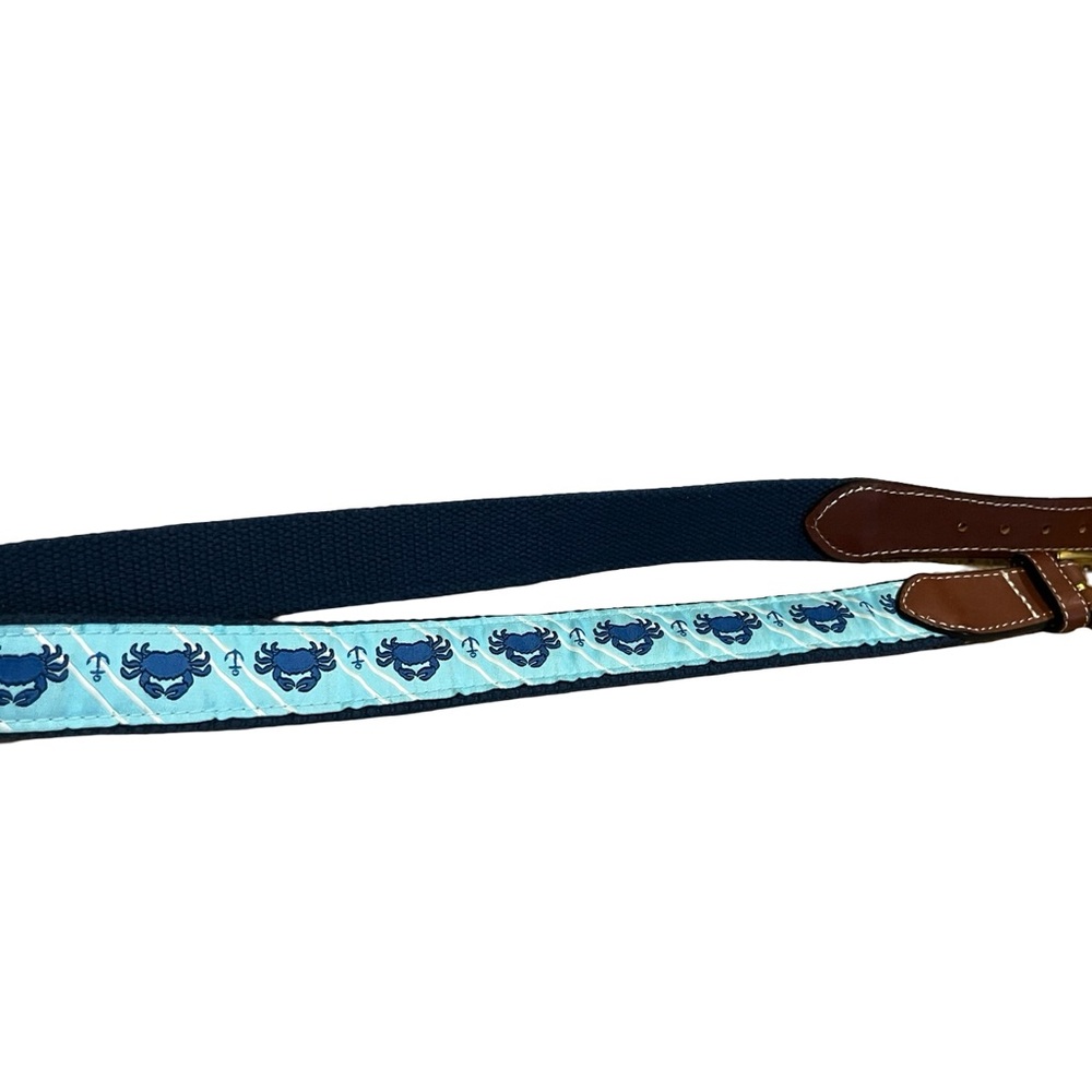 Simply Southern crab belt- Blue Crab Belt - size 32 brown and blue belt